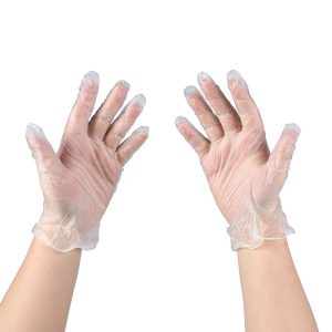 Guantes de Vinilo transparente Caja x100